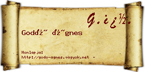 Godó Ágnes névjegykártya