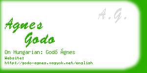 agnes godo business card